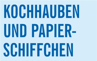 Kochhauben und Papierschiffchen Grafik