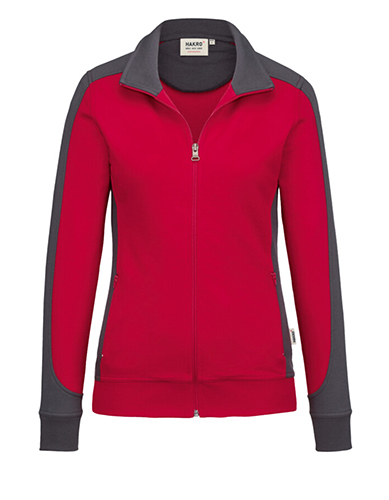 HAKRO No. 277 Damen-Sweatjacke Contrast MikraLinar®