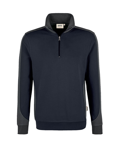 HAKRO 476 Zip-Sweatshirt Contrast MIKRALINAR®
