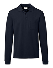 HAKRO No. 809 Longsleeve-Pocket-Poloshirt Top