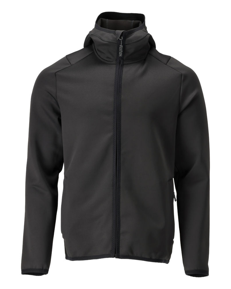 Fleecepullover, Kapuze, Reißverschluss 22586