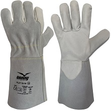 Lederhandschuh mit 14cm Stulpe