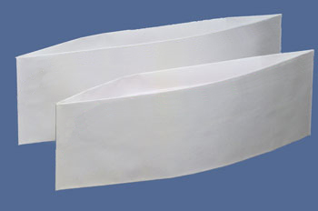 Papierschiffchen uni weiß